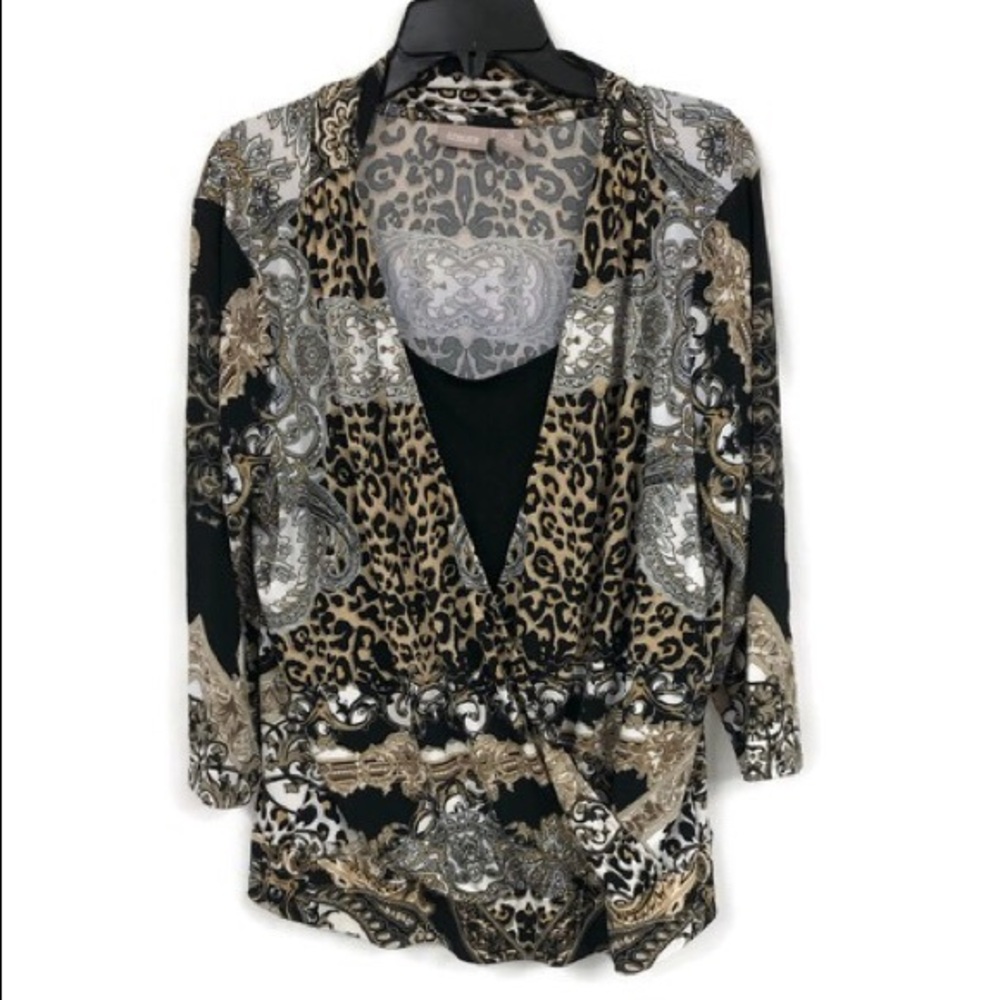 CHICO’S MIXED PRINT‎ TOP XL 3